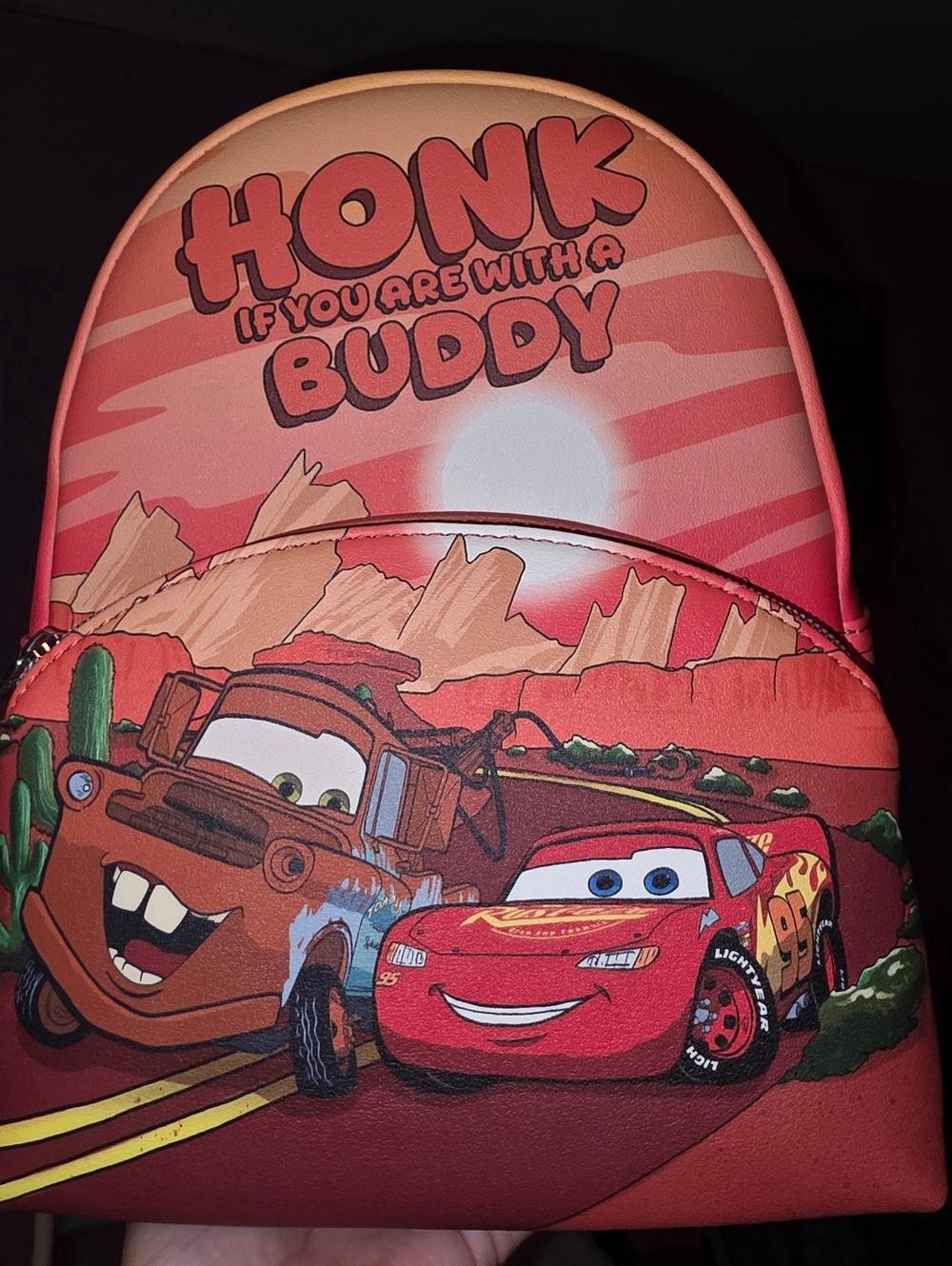 New! Longefly Disney Pixar Cars Duo Radiator Springs Mini Backpack